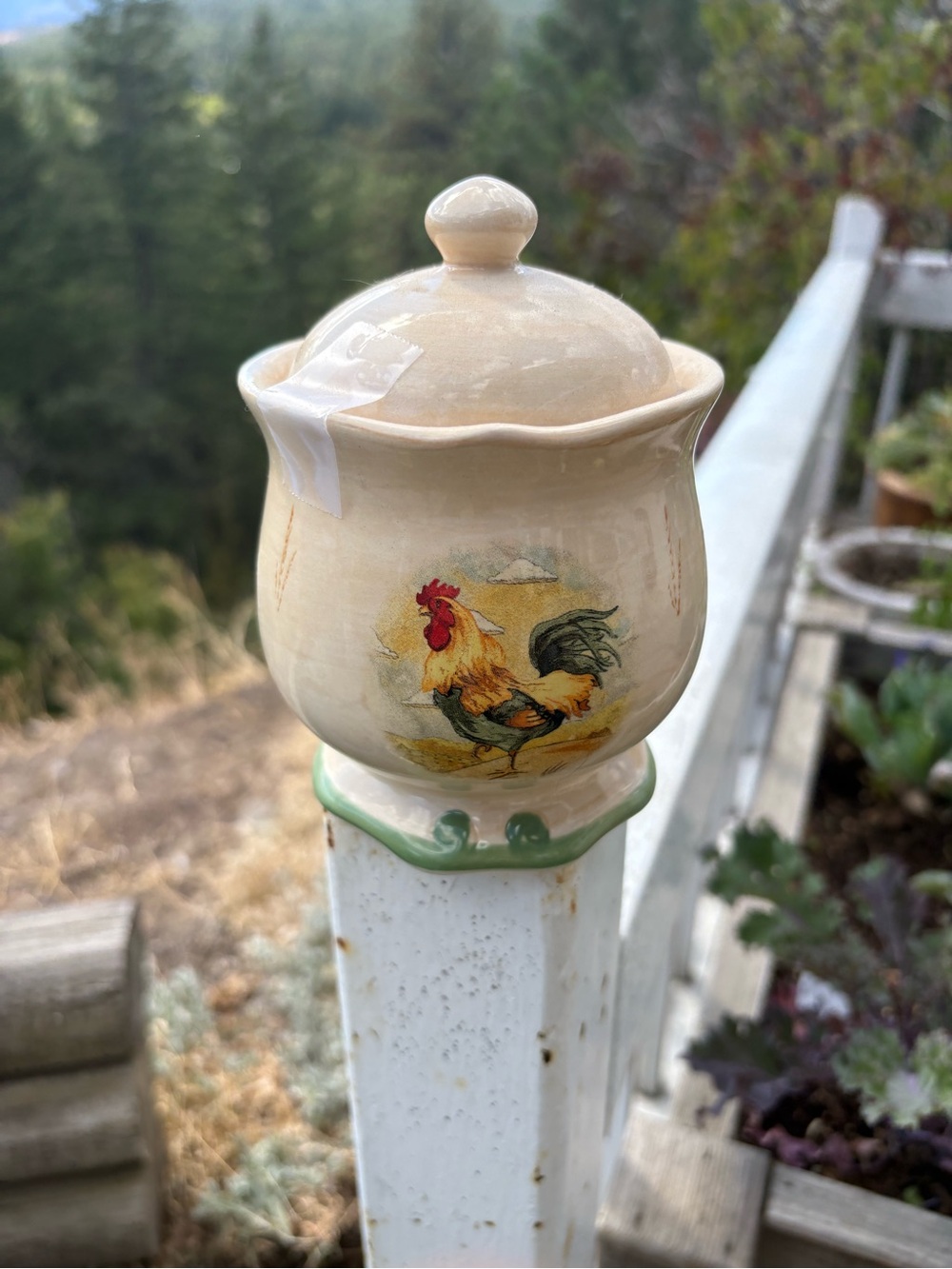 CottageCore Sugar Bowl Royal Rooster